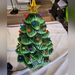 Mr. Christmas Tree 24in 1970 Remake Xmas Tree All Lights Work Only Missing One